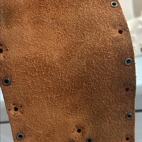 Arden B Brown Leather Belt with Gold Studs - Picture 9 of 12